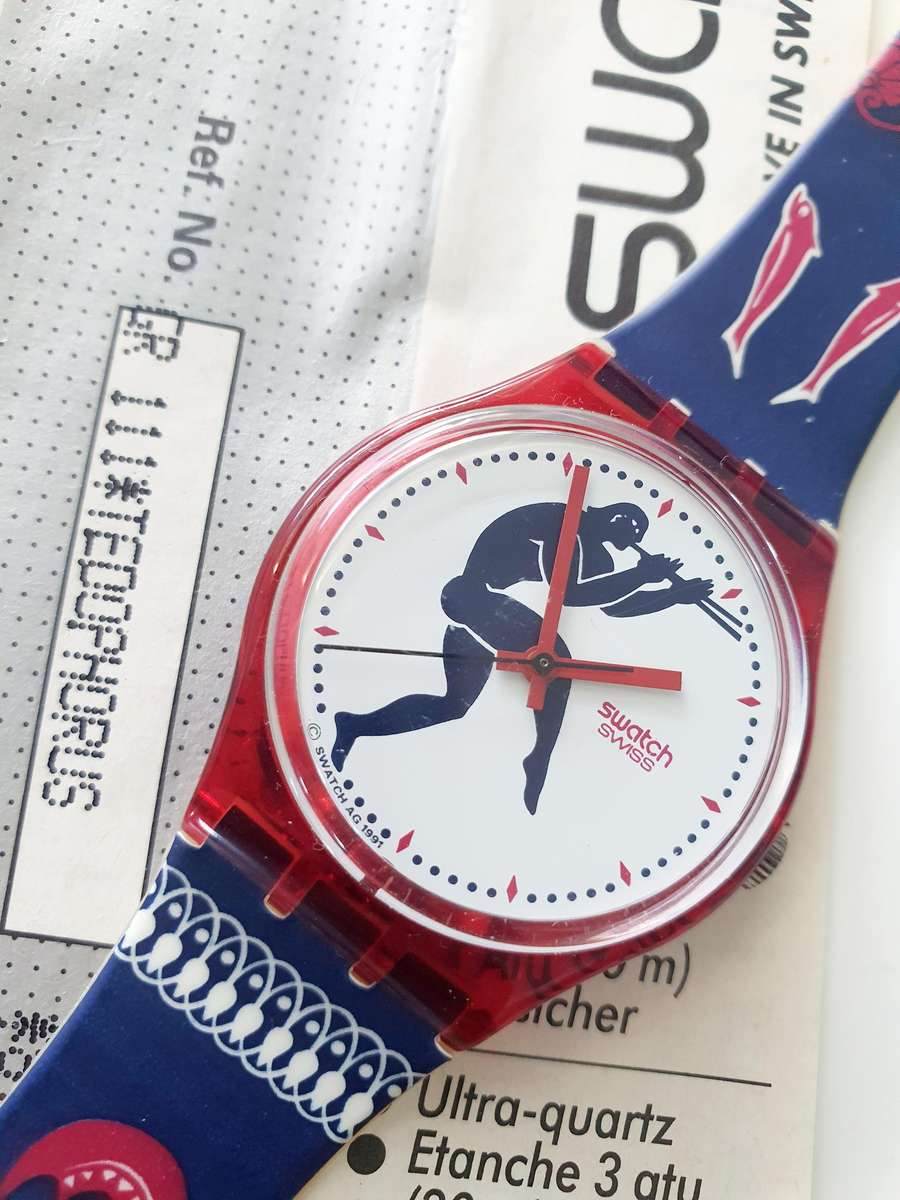 VINTAGE 1992 SWATCH GR111 GENT TEDOPHORUS - MINT UNWORN CONDITION