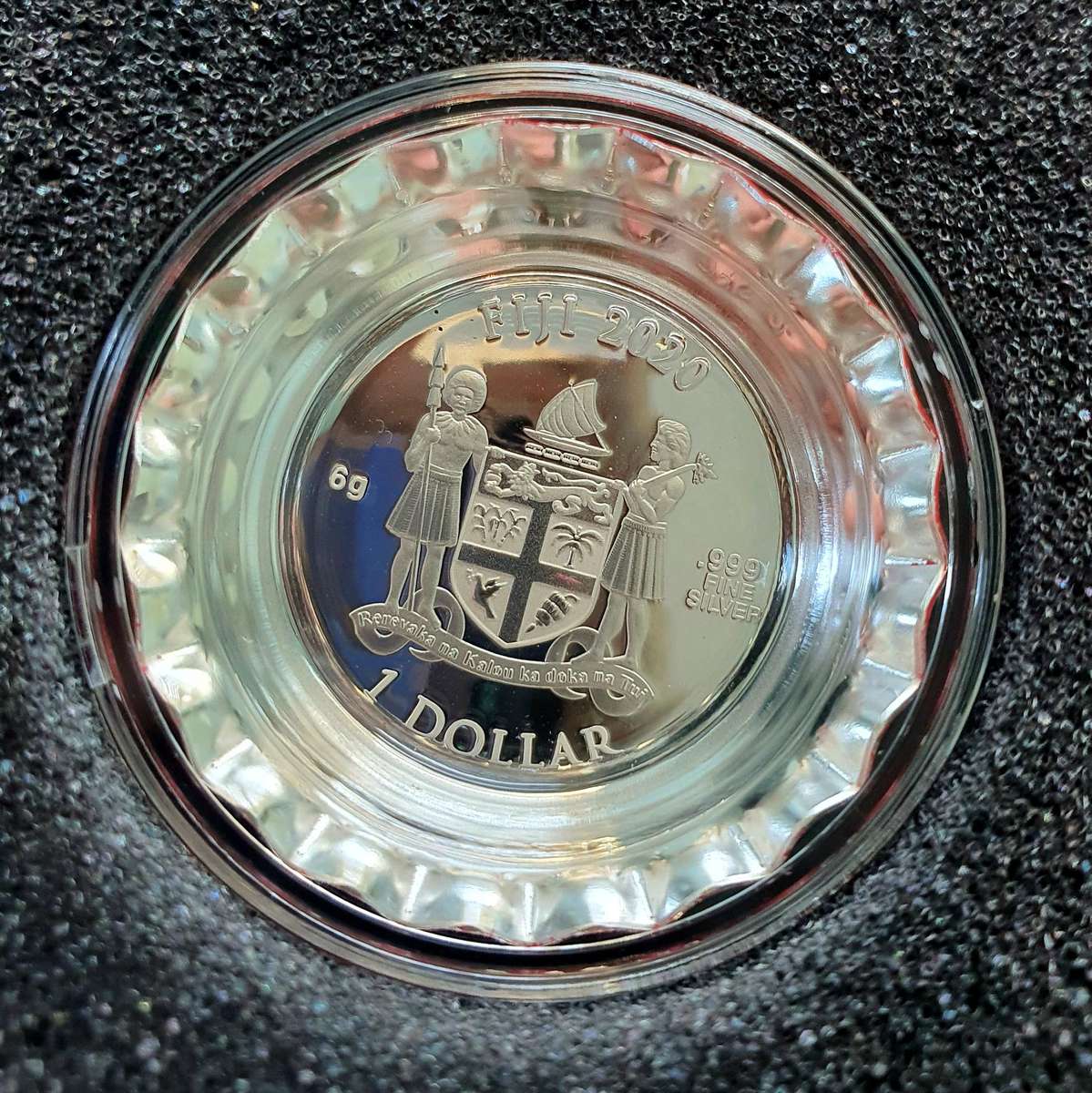 2020 6g Fiji Coca-Cola World Edition Coin - Sri Lanka - Bottle Cap .999 Silver