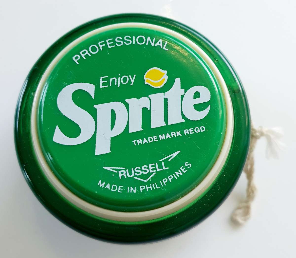 Vintage Sprite Professional Russell YoYo - Bright Green - Near Mint Condition