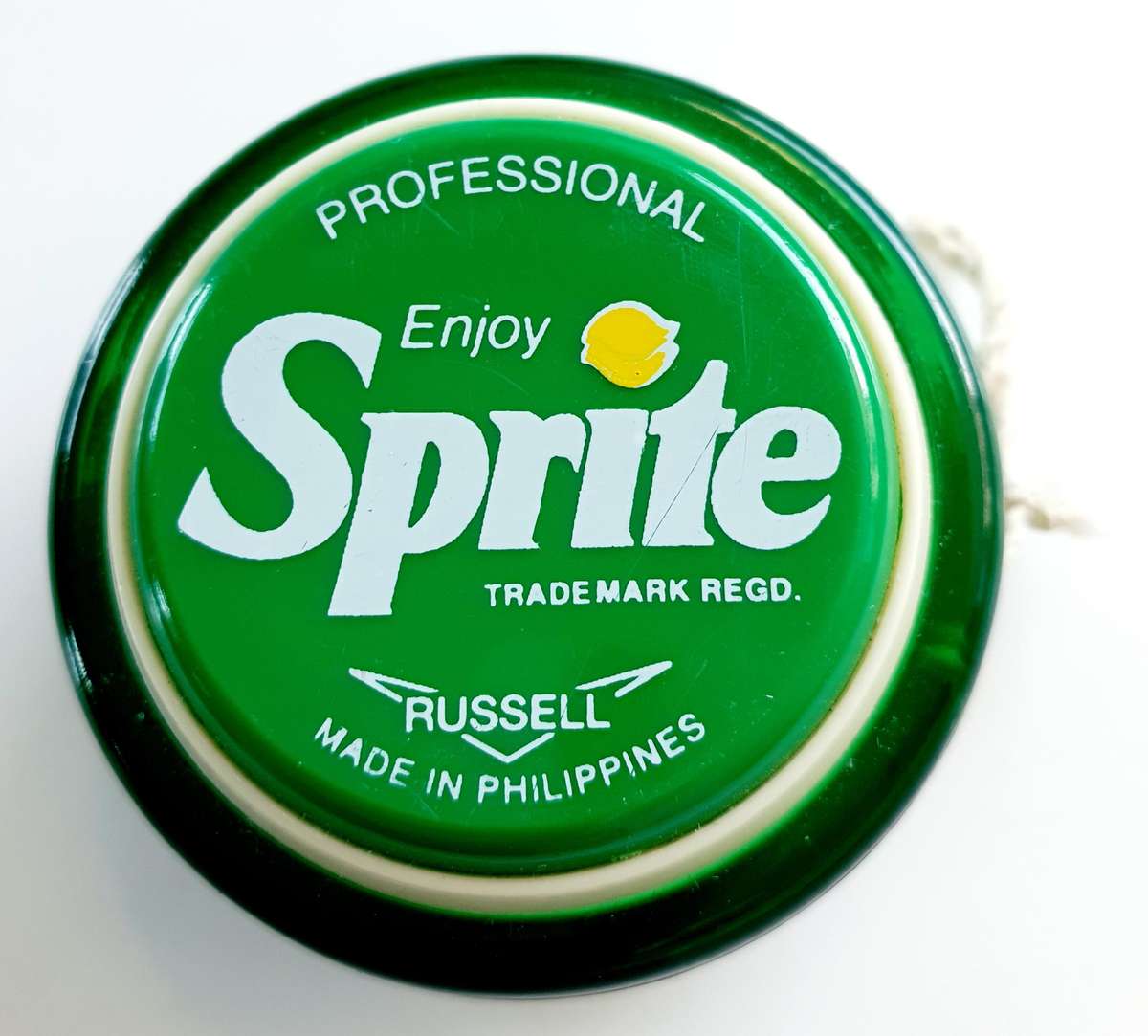 Vintage Sprite Professional Russell YoYo - Bright Green - Near Mint Condition