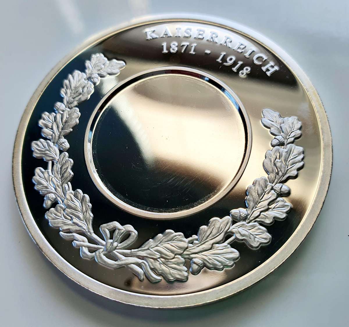 STUNNING 2001 TOP MEDAL DUETT - 50MM  - HISTORY OF THE DEUTSCHE MARK - WITH CERTIFICATE AND CAPSULE