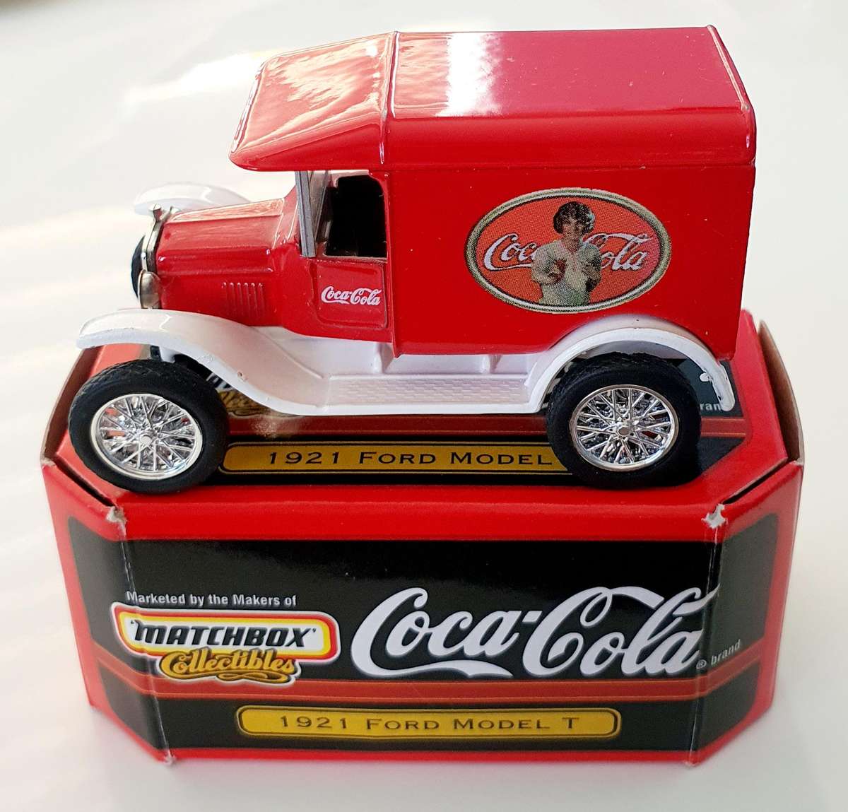 2 x MATCHBOX COCA COLA COLLECTIBLES - 1921 FORD MODEL T & 1933 FORD COUPE - EXCELLENT FIND