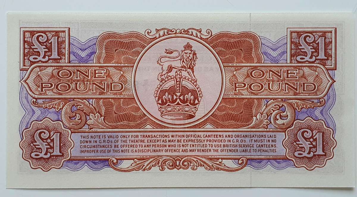 20 x £1 ONE POUND - UNC - CONSECUTIVE ORDER  - BRITISH ARMED FORCES - TOP ITEM