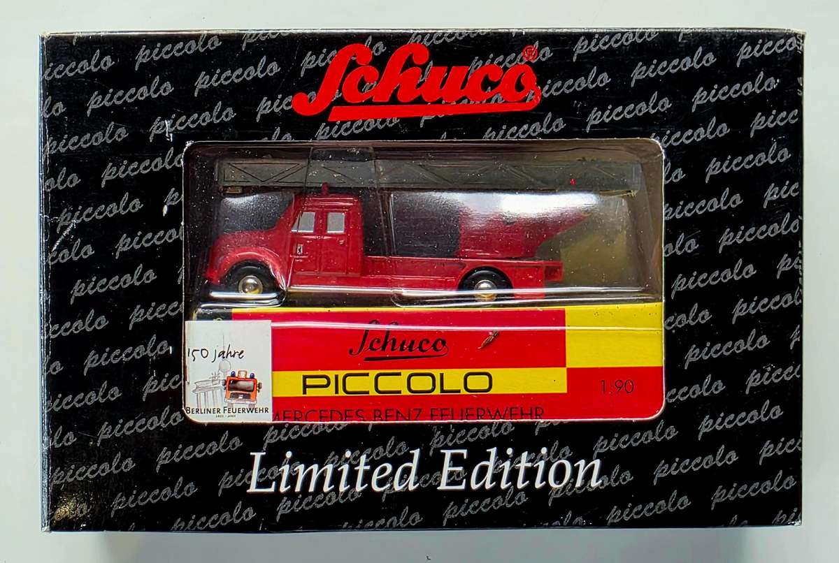 SCHUCO - PICCOLO - MAGIRUS DEUTZ TOW TRUCK - 150 YEARS OF THE BERLIN FIRE DEPARTMENT - WUNDERSCHÖN