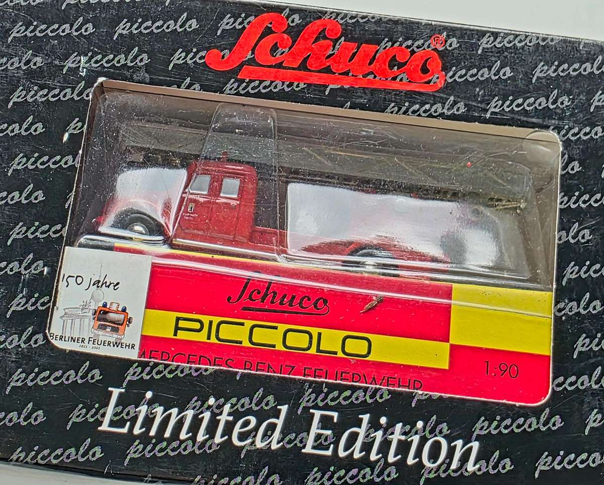 SCHUCO - PICCOLO - MAGIRUS DEUTZ TOW TRUCK - 150 YEARS OF THE BERLIN FIRE DEPARTMENT - WUNDERSCHÖN