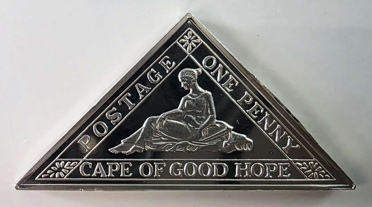 999 SILVER - CAPE OF GOOD HOPE - ONE PENNY SILVER STAMP COLLECTION