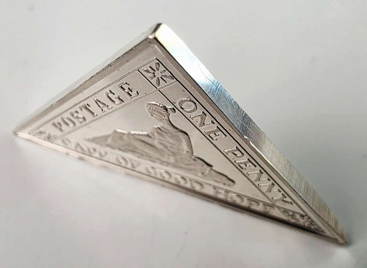 999 SILVER - CAPE OF GOOD HOPE - ONE PENNY SILVER STAMP COLLECTION