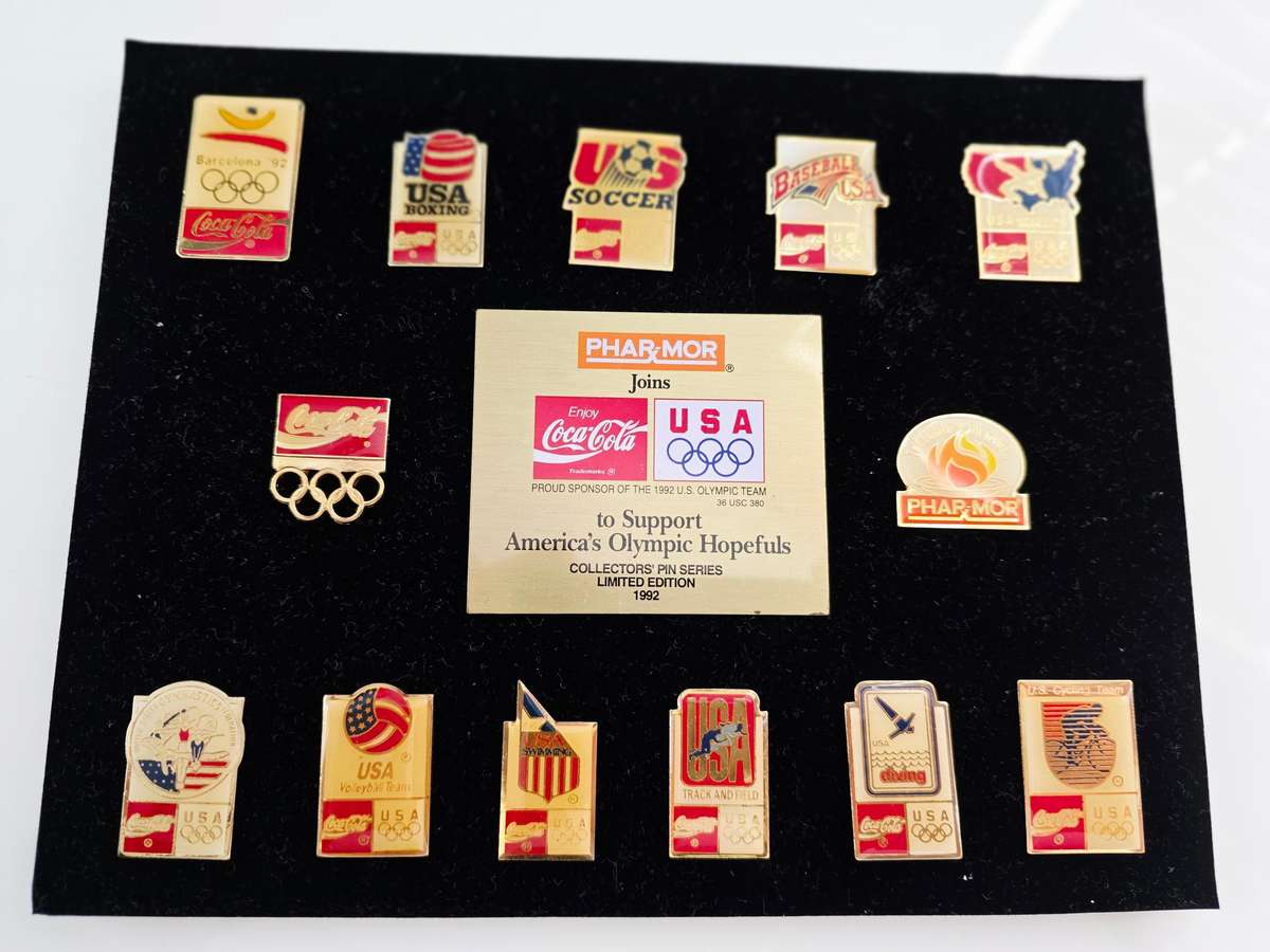 1992 COCA-COLA LTD. ED. OLYMPIC PIN COLLECTORS SERIES