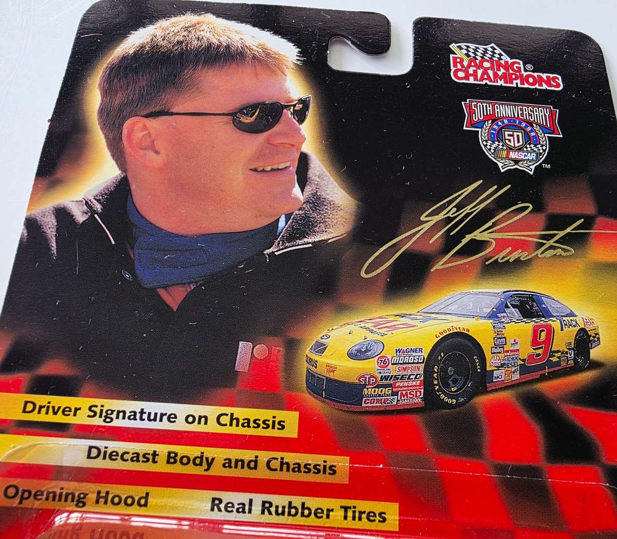 1998 RACING CHAMPIONS - 50TH ANNIVERSARY EDITION - JEFF BURTON