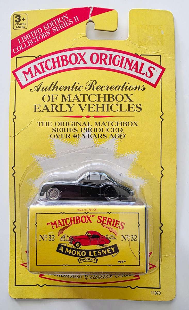 1992 LTD. ED. MATCHBOX ORIGINALS - AUTHENTIC RECREATIONS - NO. 32 THE JAGUAR XK 140