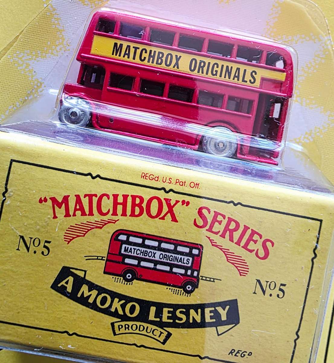 1992 LTD. ED. MATCHBOX ORIGINALS - AUTHENTIC RECREATIONS - NO. 5 THE LONDON BUS