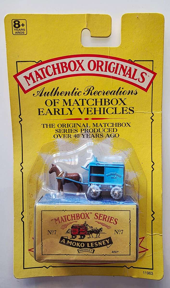 1991 LTD. ED. MATCHBOX ORIGINALS - AUTHENTIC RECREATIONS - NO. 7 THE HORSE-DRAWN MILK FLOAT