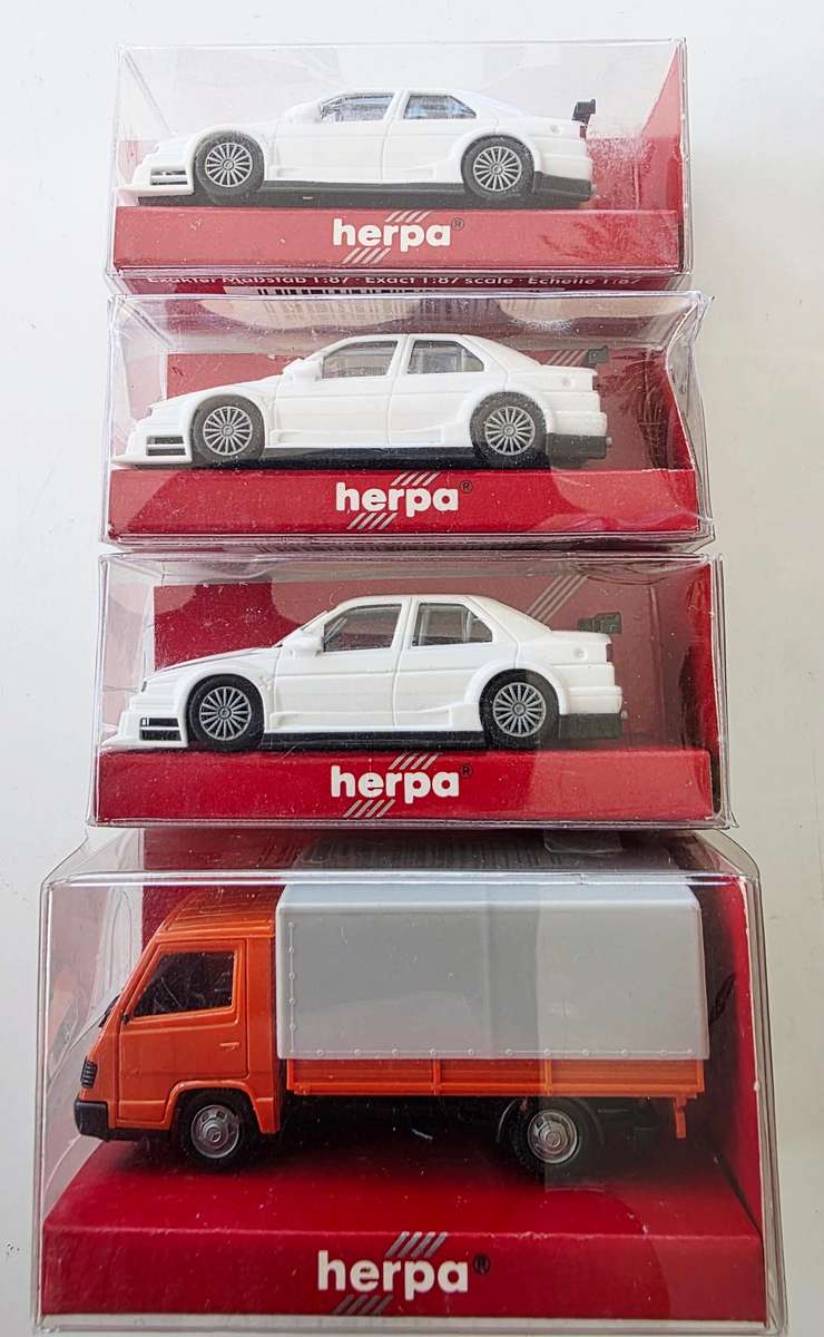 4 x HERPA MINITURE MODELS - MADE IN GERMANY - ORIGINAL PACKAGING