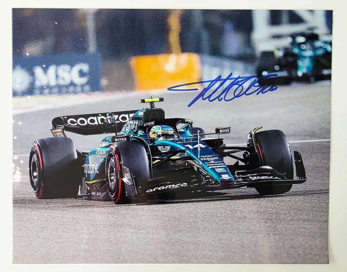 Fernando Alonso Authentic Autograph