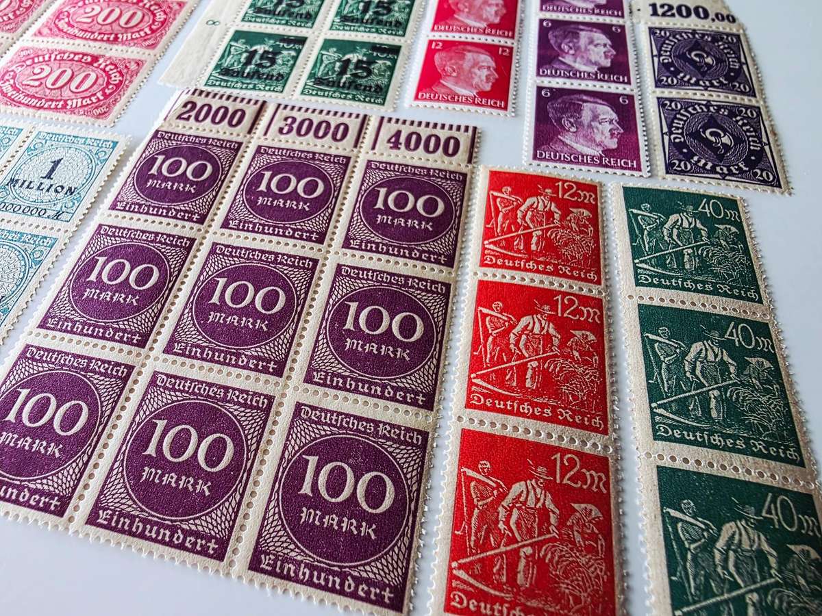 DEUTSCHES REICH - LARGE RARE LOT OF STAMP BLOCKS