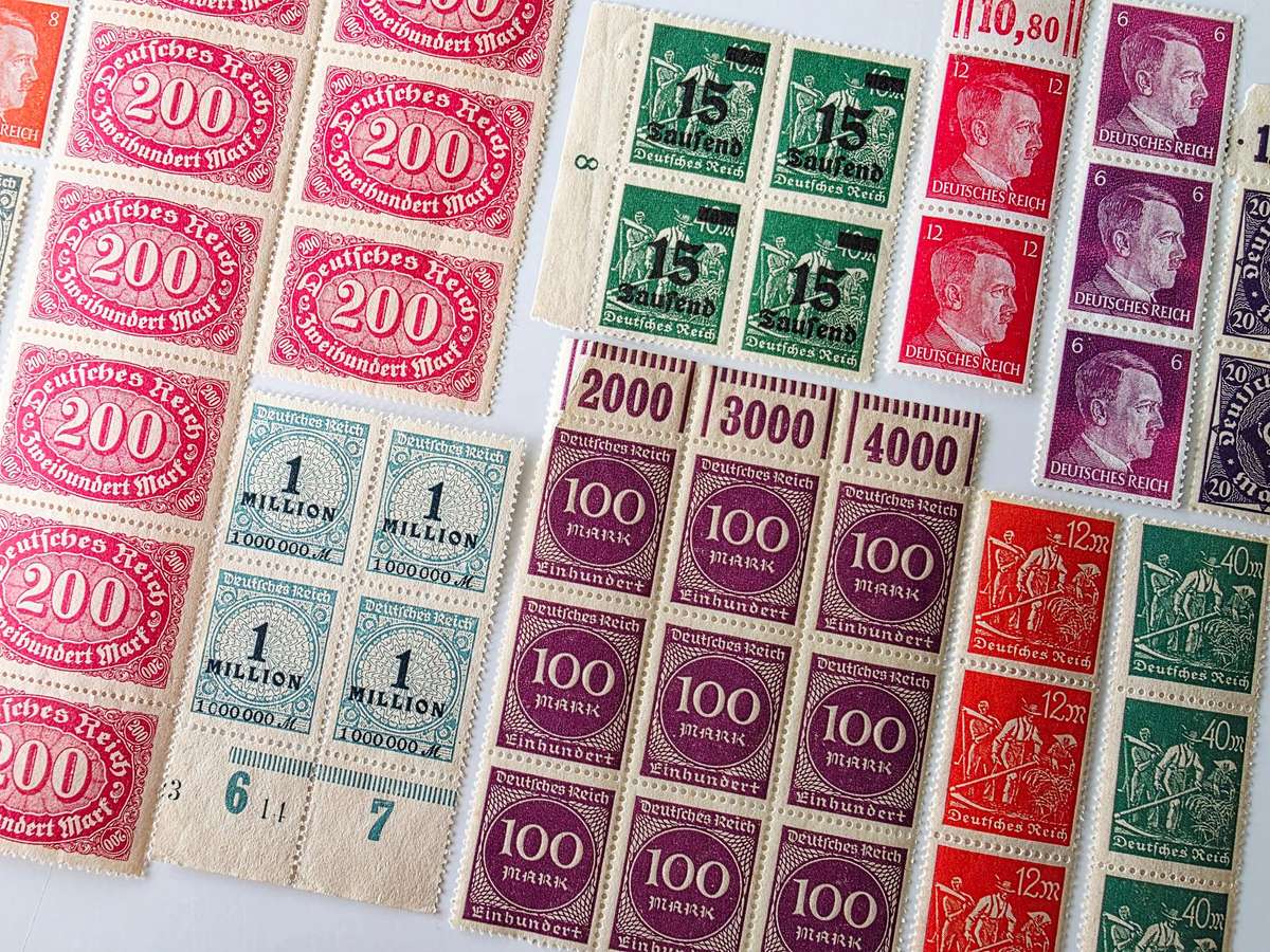 DEUTSCHES REICH - LARGE RARE LOT OF STAMP BLOCKS