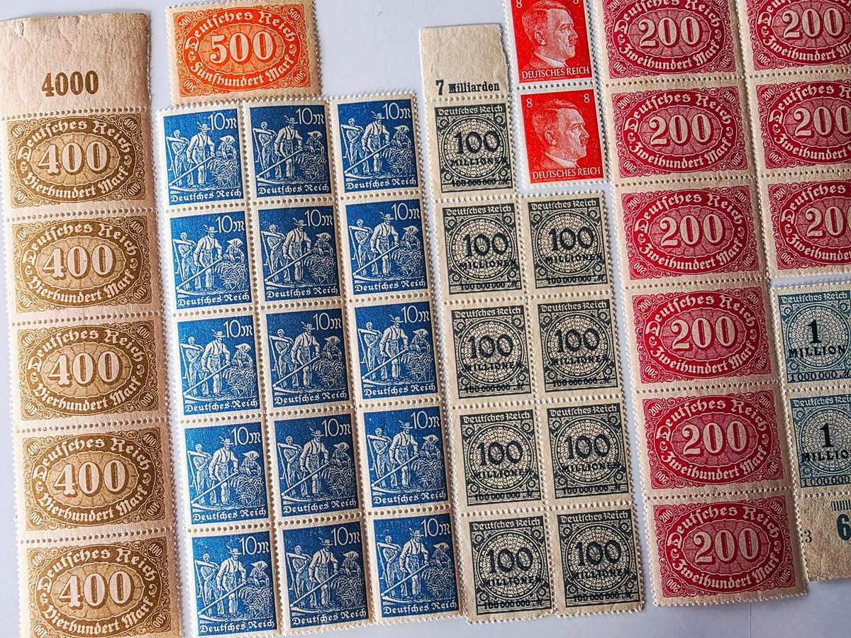 DEUTSCHES REICH - LARGE RARE LOT OF STAMP BLOCKS