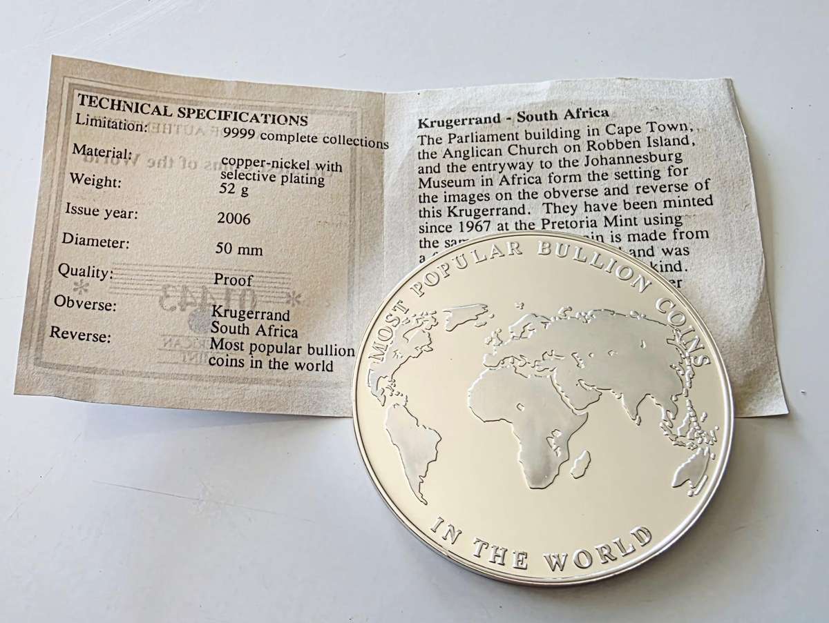 KRUGERRAND SOUTH AFRICA - MOST CLEANEST I HAVE SEEN - IN CAPSULE WITH CERTIFICATE - RARE