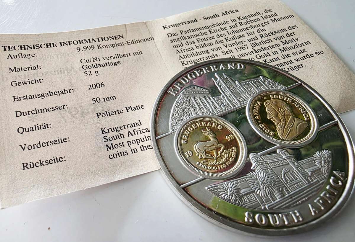 Krugerrand South Africa - in capsule with certificate
