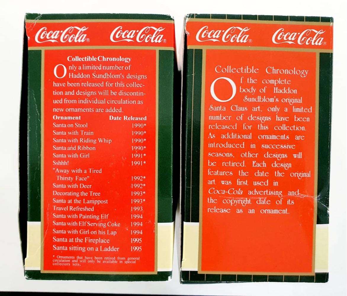 2 STUNNING RARE COKE ORNAMENTS