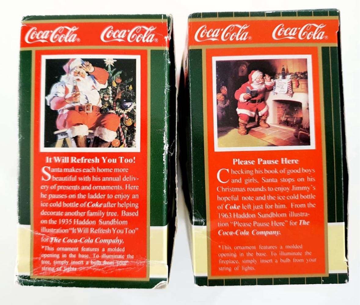 2 STUNNING RARE COKE ORNAMENTS