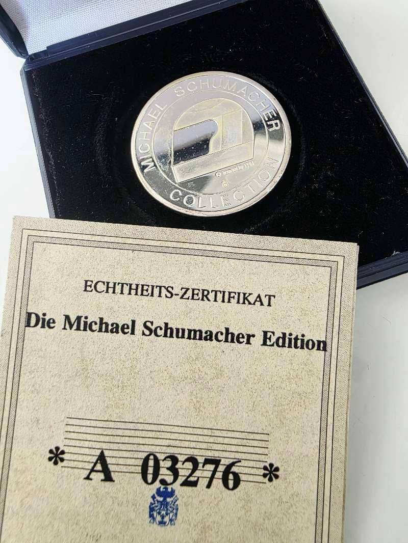  Official Michael Schumacher Collection SP Commemorative Medal & Box Set