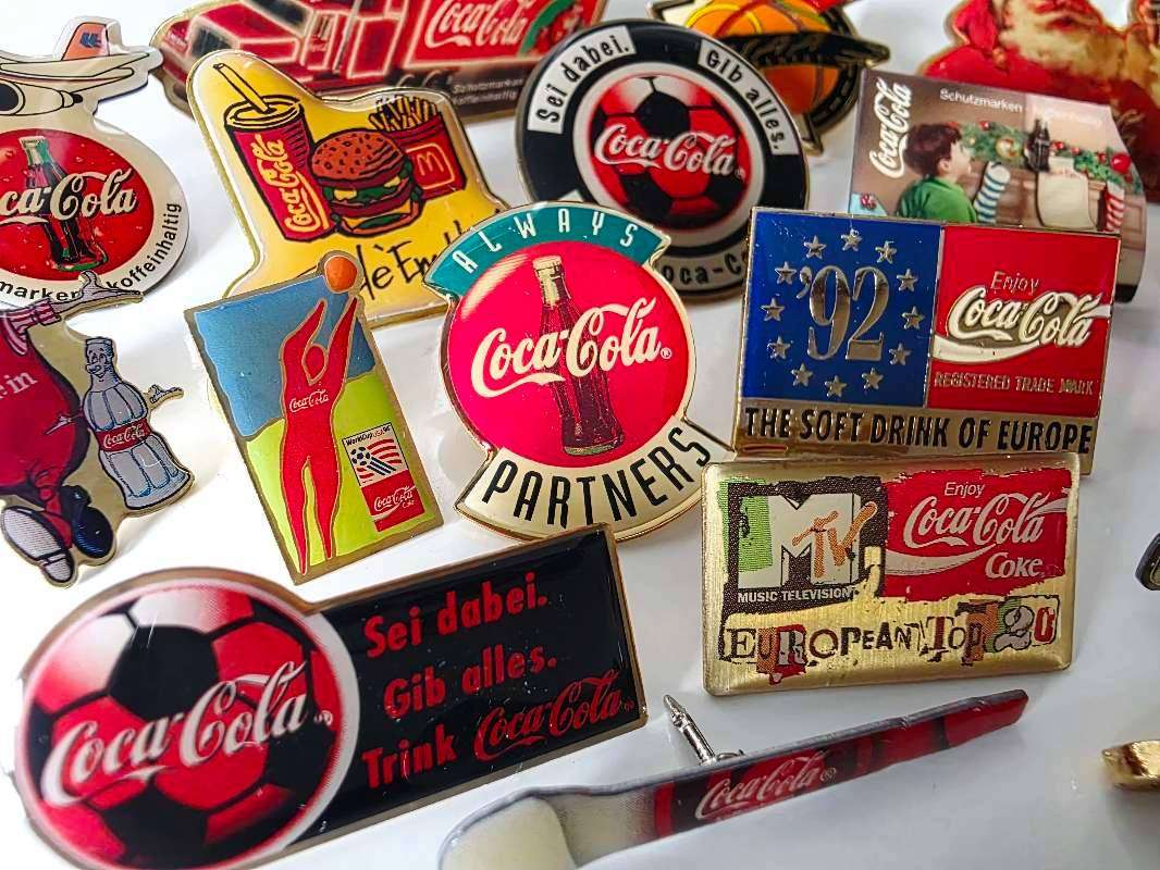 Vintage Coca-Cola Enamel Pin Collection  24-Piece Master Set