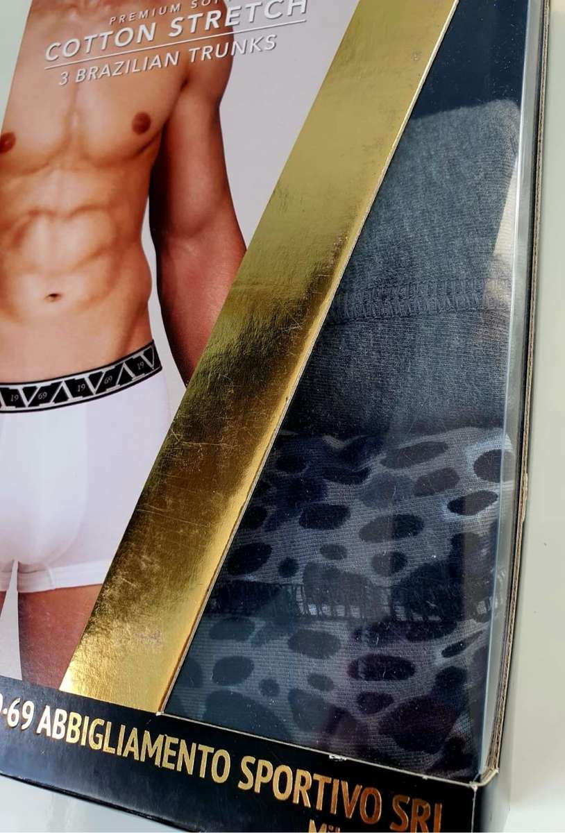 VERSACE 19-69 - 3 PACK - COTTON STRETCH BRAZILIAN TRUNKS - LARGE - MSRP $42.50
