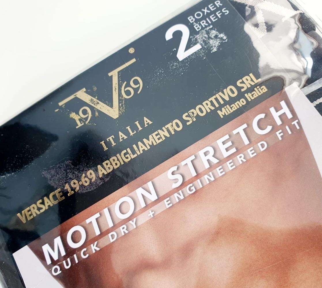 VERSACE 19-69 - 2 PACK - LARGE - MOTION STRETCH - MSRP $38.00