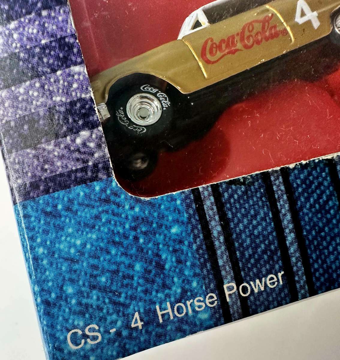 1994 VINTAGE COCA COLA - EDOCAR CS - 4 HORSE POWER - TOY DIE CAST CAR - ORIGINAL PACKAGING