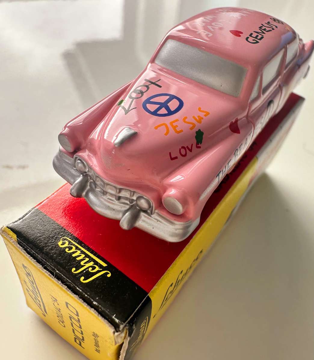 SCHUCO - PICCOLO PINK CADILLAC 54 - WOODSTOCK EDITION - SUPER RARE TO GET YOUR HANDS ON