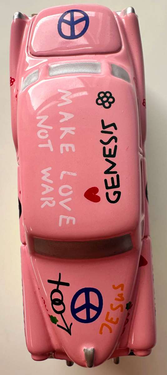 SCHUCO - PICCOLO PINK CADILLAC 54 - WOODSTOCK EDITION - SUPER RARE TO GET YOUR HANDS ON