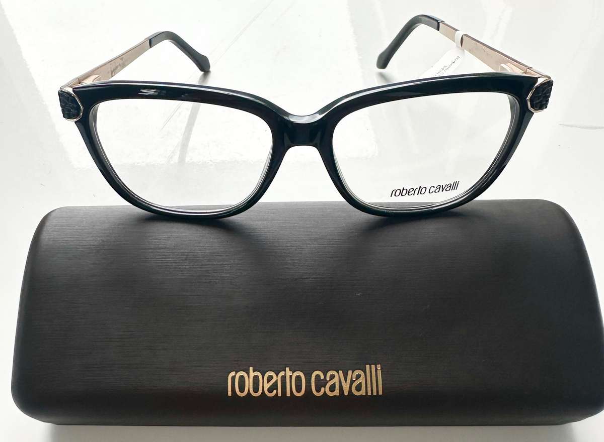 LUXURY ROBERTO CAVALLI POLARIS RC934 BLACK & GOLD - WITH CASE