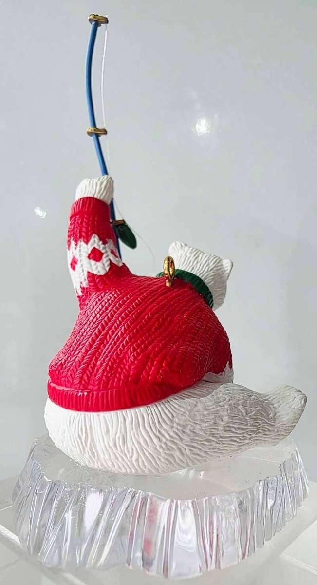HIGHLY COLLECTIBLE SET OF 2 - 1996 COCA COLA ORNAMENTS - POLAR BEAR COLLECTION