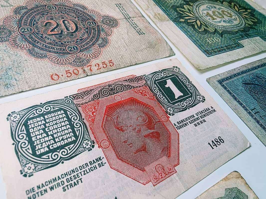 Vintage WWI Era Banknote 7 Pcs Germany & Hungarian Empire (19021919)
