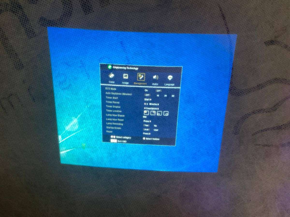 acer pd120d Projector