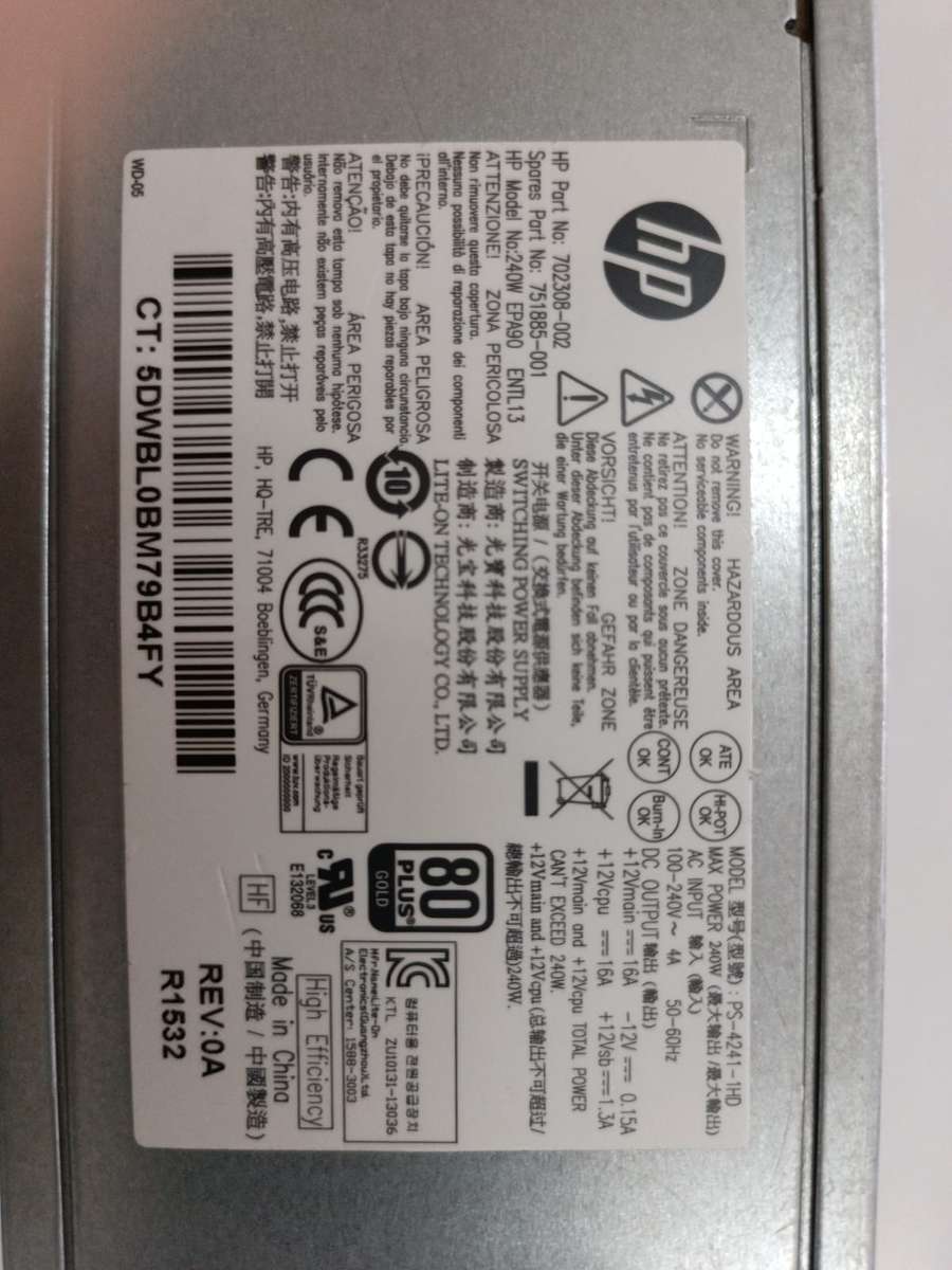 HP POWER SUPPLY 702308-002