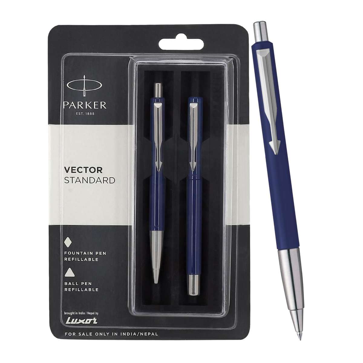 Parker Vector Standard ball pen + fountain pen OR ball pen + roller pen - each set