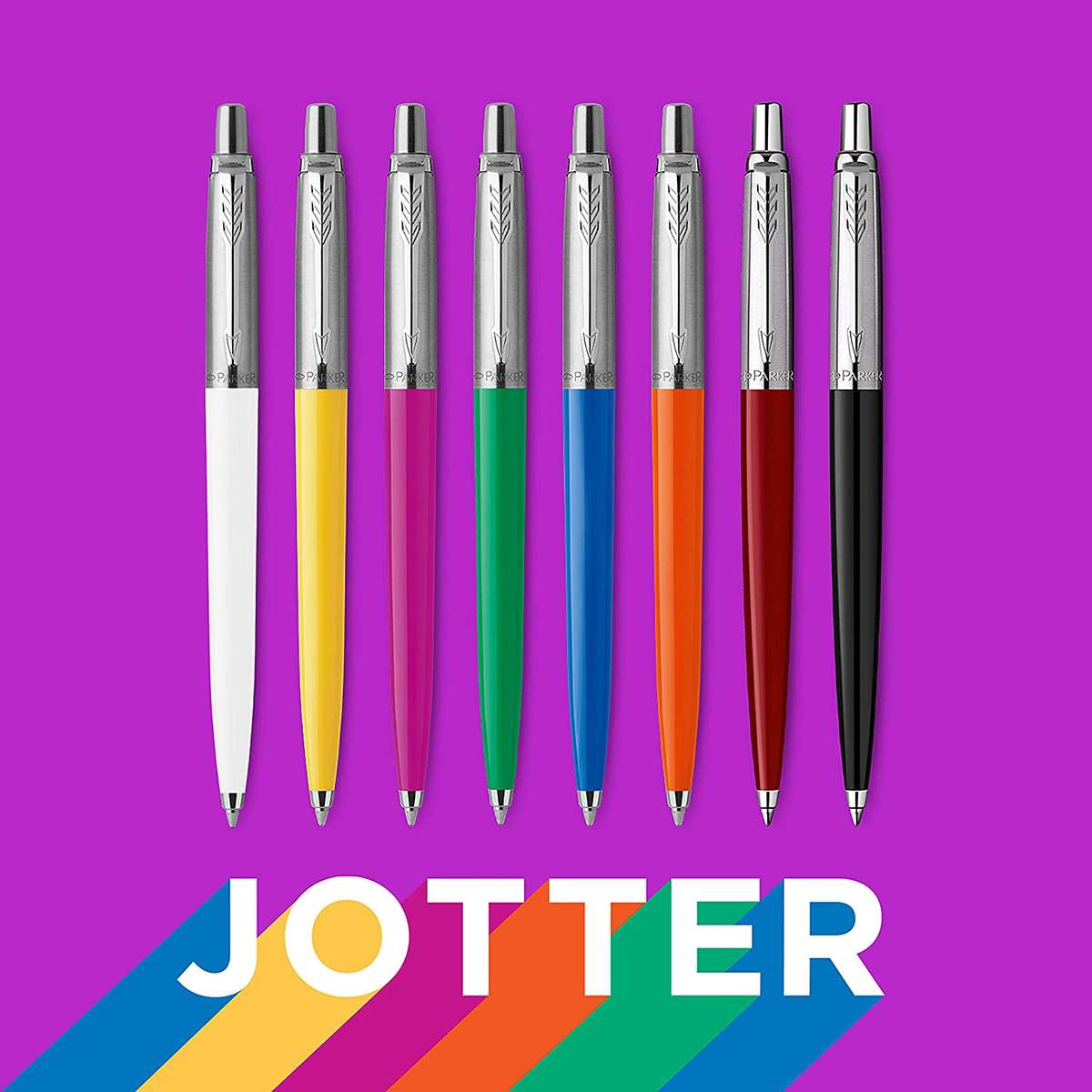 Parker Jotter Standard Ball Pen -BLUE INK - AVAILABE IN 5 COLORS
