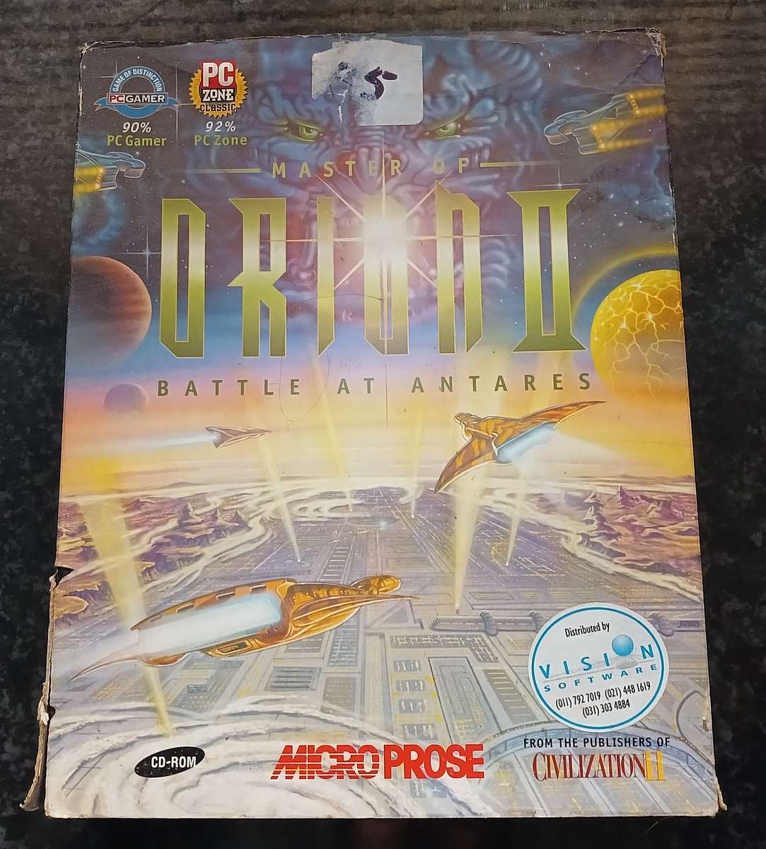 Master of Orion 2 Big Box PC game