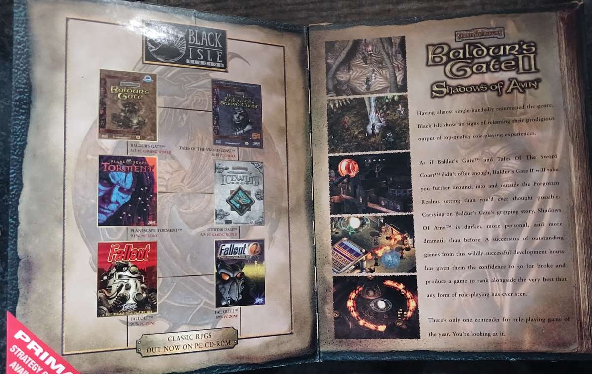 Baldurs Gate II Shadows of Amn Big Box PC game