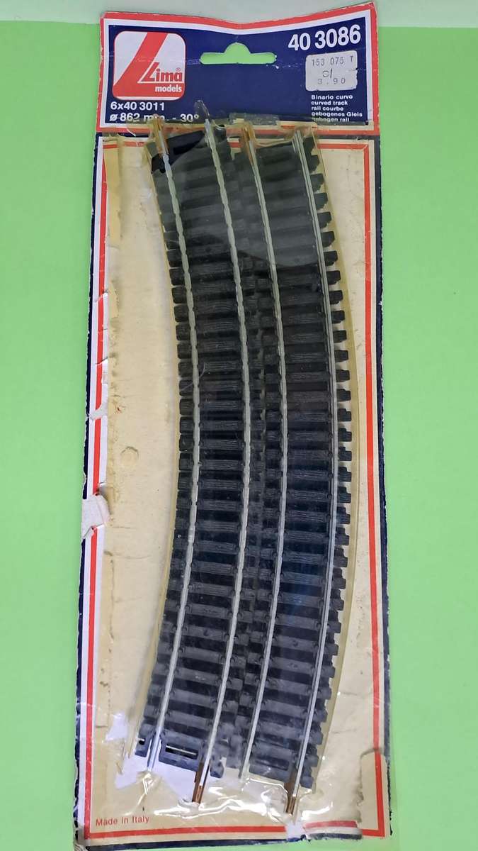 Lima 403086 Curved Tracks (Packet of 6 curved tracks)