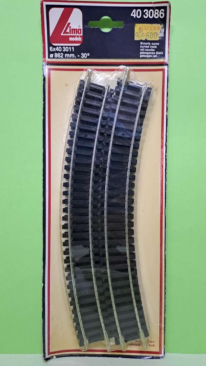 Lima 403086 Curved Tracks (Packet of 6 curved tracks)
