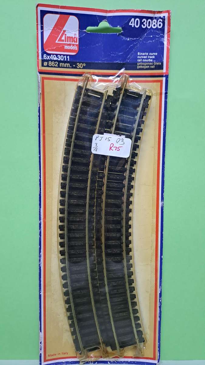 Lima 403086 Curved Tracks (Packet of 6 curved tracks)
