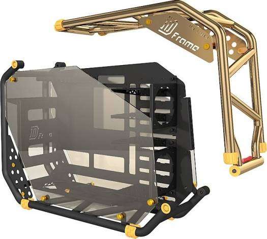 InWin D-Frame 2.0 Gold Open Air Signature Chassis With 1050 Modular PSU