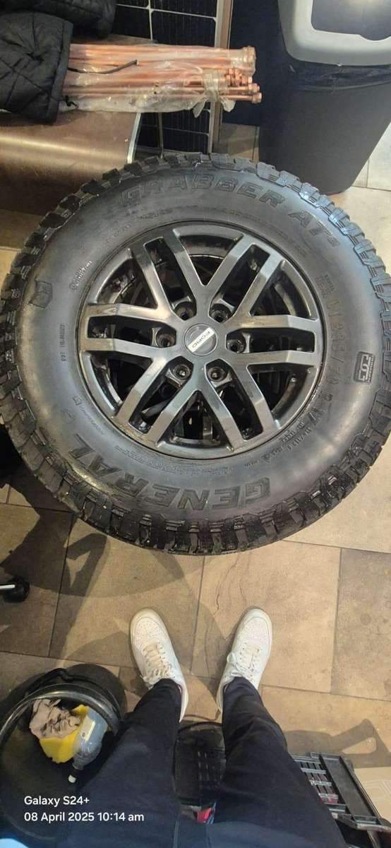 2020 Ford Raptor 17 Inch Rims with General Grabber Tires - Set of 4