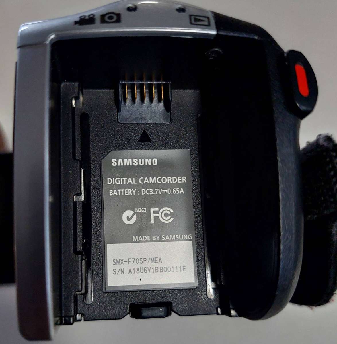 Samsung Video Camera SMX - F70SP  HD video recording