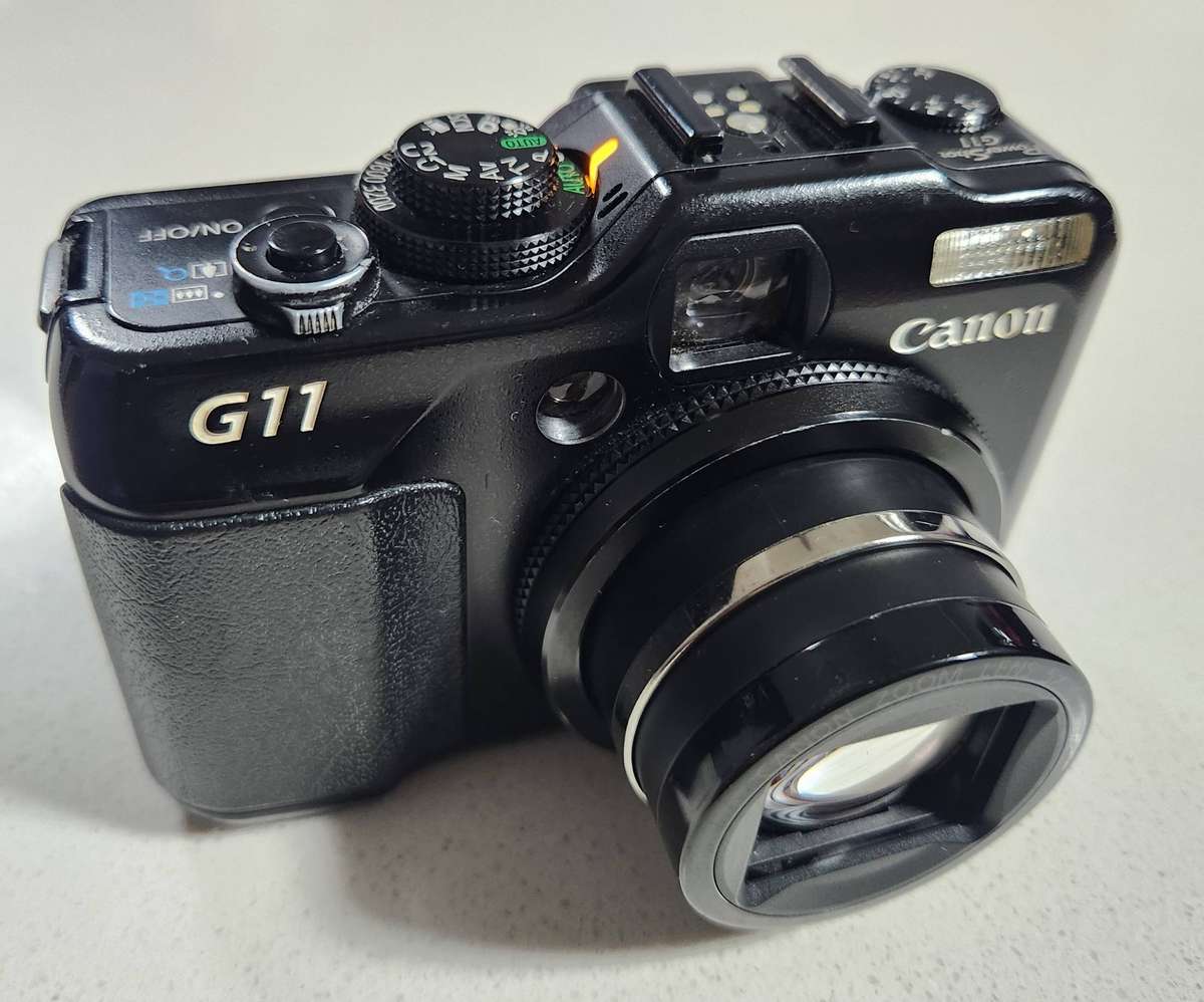 Canon G11 - Jpeg and RAW, 10 m/pixel, 5 x optical zoom, video recording