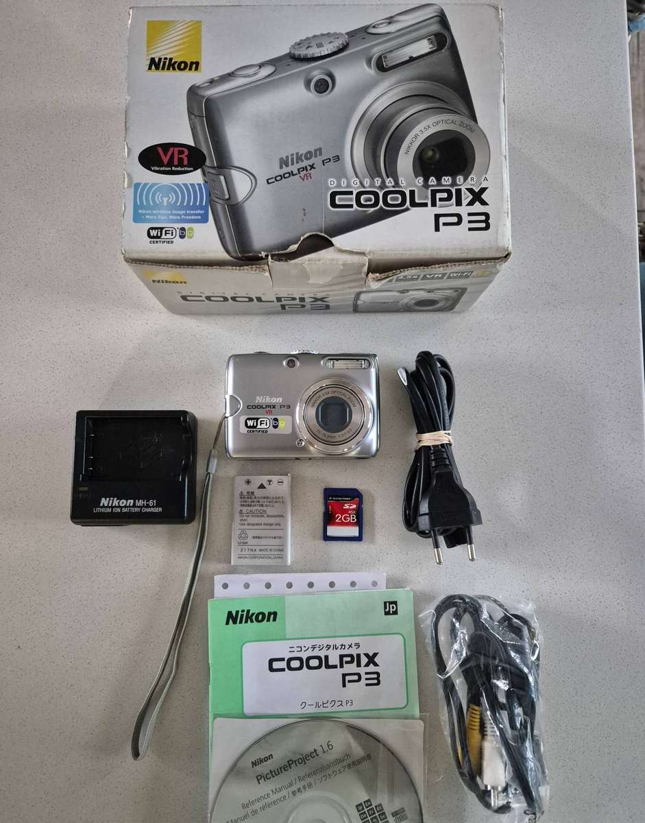 Nikon CoolPix digital camera P3 Wi-Fi (8.1 m/pixel, 3.5 x optical zoom, video recording)