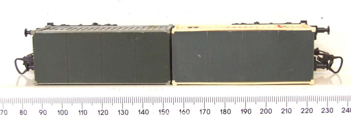 LIMA HO: European Container Carrier with Load in Good Un-Boxed Used Condition (Italy)